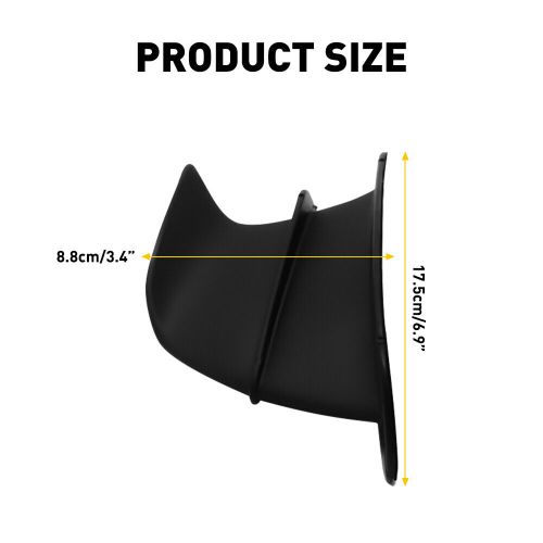 2x Black Side Motorcycle Winglets Air Deflector Fin Spoiler Cover Trim ABS USA, US $15.99, image 8