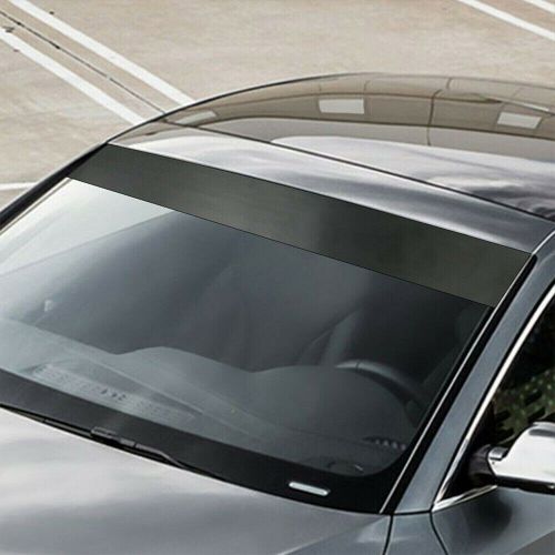 durability 8*60inch Black Sun Strip Decal Vinyl Windshield Banner PVC Film, US $10.99, image 3