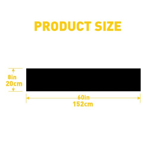durability 8*60inch Black Sun Strip Decal Vinyl Windshield Banner PVC Film, US $10.99, image 5