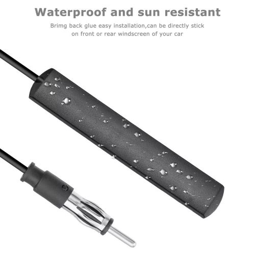 Car radio stereo antenna stealth fm am vehicle truck motorcycle boat universal