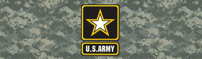 Rear window graphic - u.s. army and camo