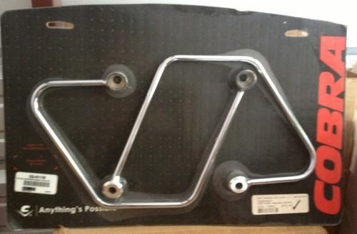 Cobra chrome saddlebag supports  ~ 087827~ nib~ aero 750