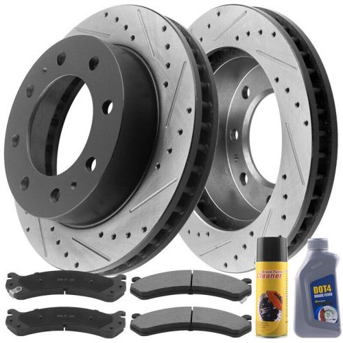 Front Brake Rotors Brake Pads for Chevy Express 3500 GMC Savana 3500 Brake Disc, US $149.26, image 2