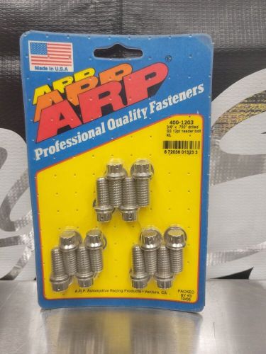 Header Bolt 3/8-16 in 0.750"L 12 Point Polished DRILLED SB for Chevy x12, US $65.75, image 2