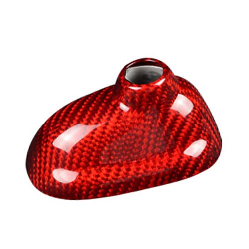 Carbon fiber shark fin antenna cover sticker fit for mini cooper r55 r56 red new