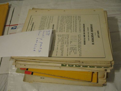 160+ POUNDS HUGE LOT 655 outboard Parts catalogs Johnson evinrude manuals, US $995.00, image 4
