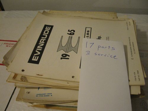 160+ POUNDS HUGE LOT 655 outboard Parts catalogs Johnson evinrude manuals, US $995.00, image 7