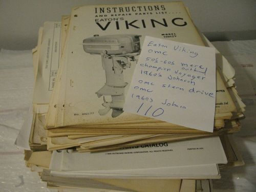 160+ POUNDS HUGE LOT 655 outboard Parts catalogs Johnson evinrude manuals, US $995.00, image 10