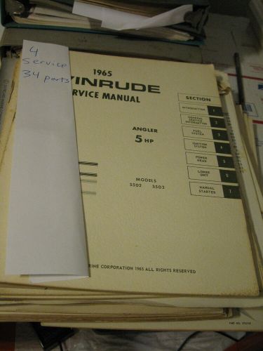 160+ POUNDS HUGE LOT 655 outboard Parts catalogs Johnson evinrude manuals, US $995.00, image 14