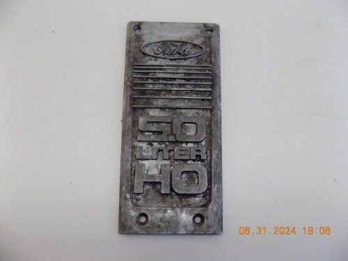 86-93 Mustang GT, Lincoln Mark VII LSC, Ford OEM Intake Plaque 5.0 HO Plate, US $50.00, image 2
