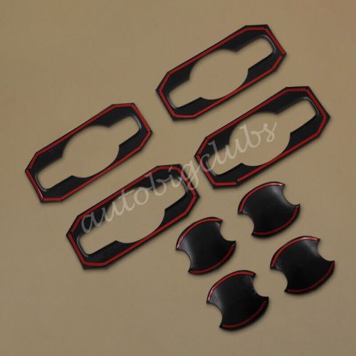 For toyota tundra 2022-23 black exterior door bowl cup cover trims accessories