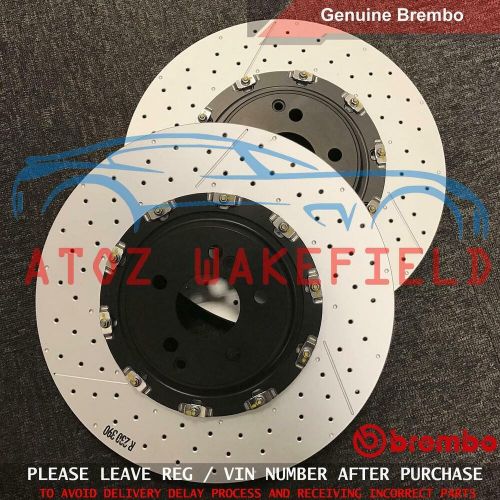 FOR MERCEDES SL63 AMG FRONT DRILLED 2 PIECE FLOATING BREMBO BRAKE DISCS 390mm, US $, image 7