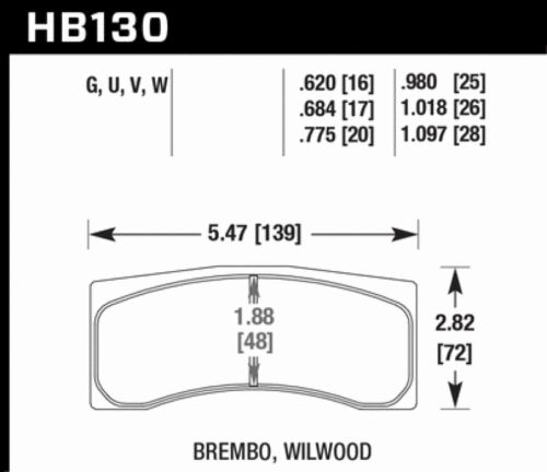 Hawk Performance HB130D.775 ER-1 Disc Brake Pad, US $368.99, image 3