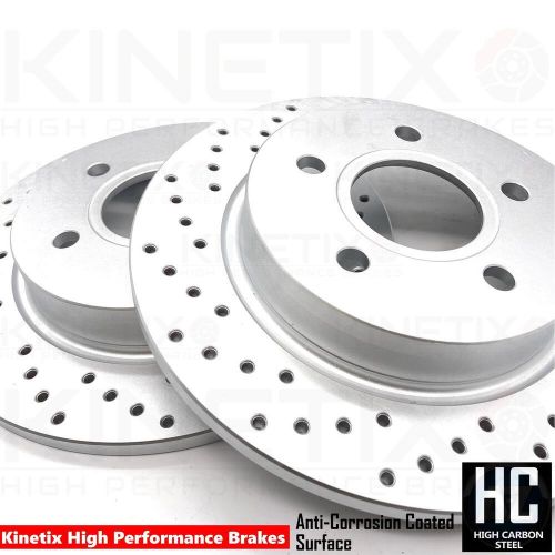 FOR FORD FOCUS 2.0 ST 250 MK3 CROSS DRILLED REAR BRAKE DISCS PAIR 270mm, US $, image 2