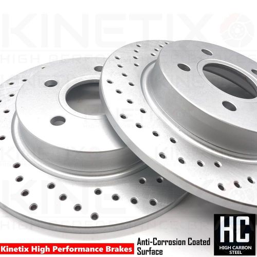 FOR FORD FOCUS 2.0 ST 250 MK3 CROSS DRILLED REAR BRAKE DISCS PAIR 270mm, US $, image 3