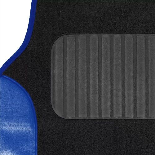 Full Car Seat Covers & Carpet Floor Mats Interior Set Universal Fit Black/Blue, US $79.92, image 2