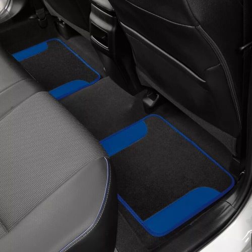 Full Car Seat Covers & Carpet Floor Mats Interior Set Universal Fit Black/Blue, US $79.92, image 5
