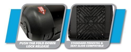 Wise 3340-1790 Quantum Series Fold Down Fishing Boat Seat Meteor French Roast, US $117.99, image 4