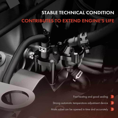 New Engine Coolant Thermostat Housing Assy for Chevy Equinox Malibu GMC Terrain, US $24.49, image 6