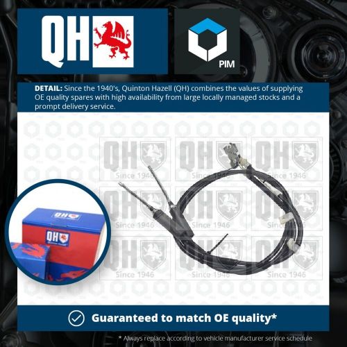 Handbrake Cable Rear BC3628 Quinton Hazell Hand Brake Parking 1018642 1042338, US $, image 2