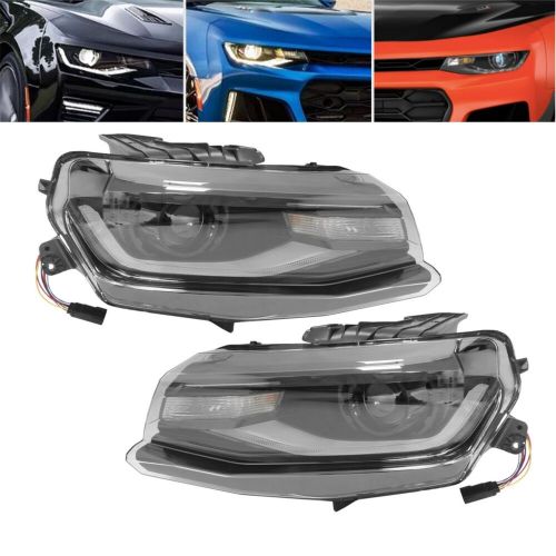 Pair Set For 2016-2022 Chevy Camaro Headlights Headlamps HID/Xenon LED Projector, US $399.06, image 14