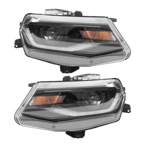 Pair Set For 2016-2022 Chevy Camaro Headlights Headlamps HID/Xenon LED Projector, US $399.06, image 19