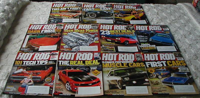 11 issues 2009 of hot rod magazine show rods drag cars more power speed model a