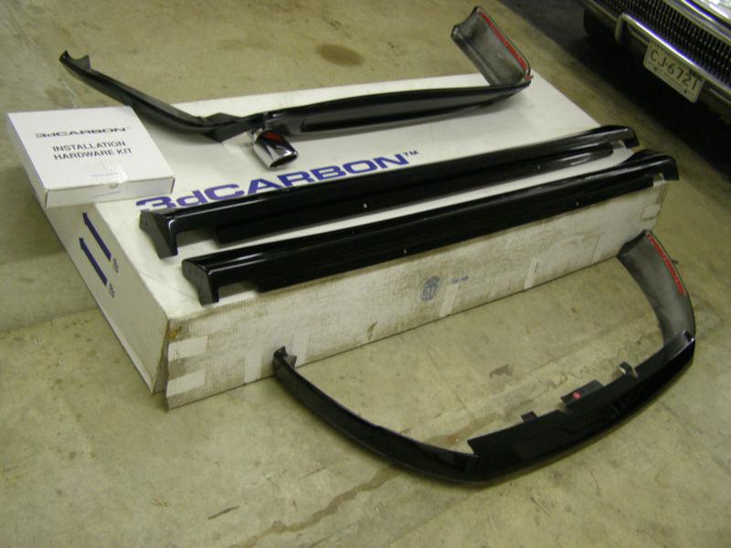 Nos oem 2008 ford focus ground effects kit black 3d carbon 2009 2010 2011