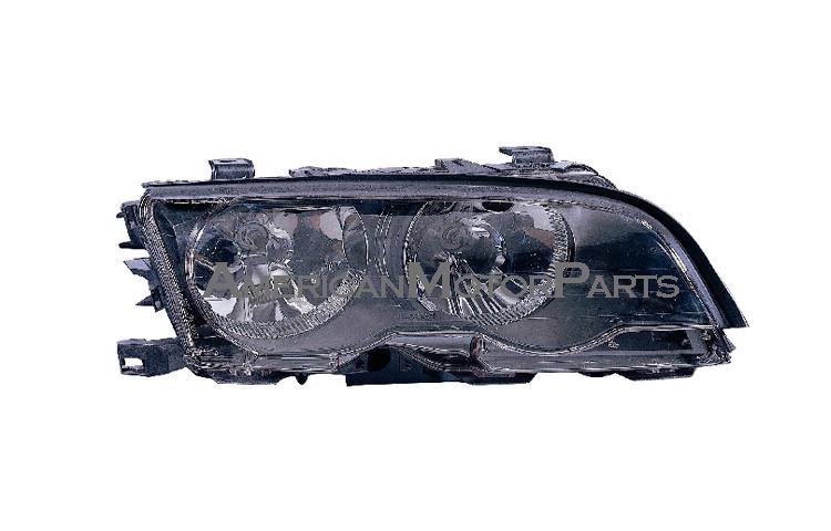 Right passenger side replacement headlight halogen type 00-01 bmw e46 3-series