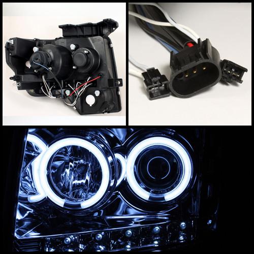09-13 FORD F150 TWIN CCFL HALO LED PROJECTOR HEADLIGHTS+LED TAIL HEAD LIGHTS SET, US $379.99, image 2