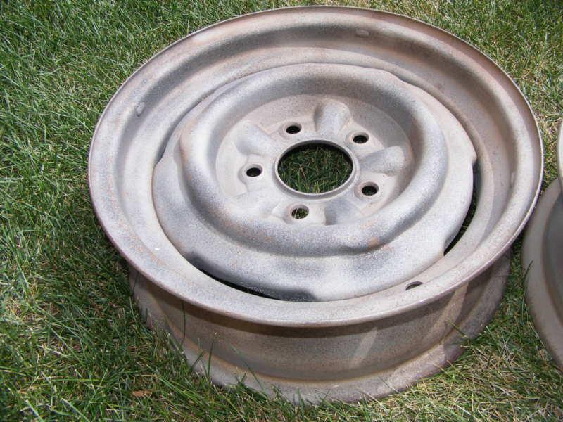 1957 CHEVROLET STEEL WHEELS (PAIR) 14