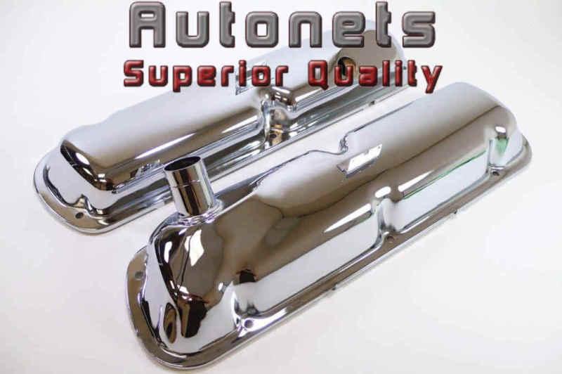 Small block ford chrome 289-302 valve cover mustang with breather tube sbf