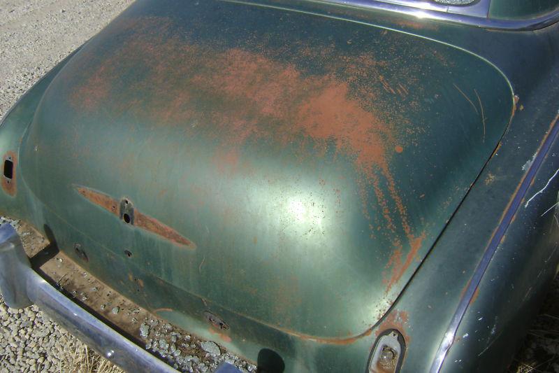 1950 50 chevy trunklid solid 1949 49 deluxe 2dr sedan