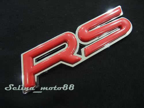  rs honda civic yaris vitz chrome trunk badge emblem 3d