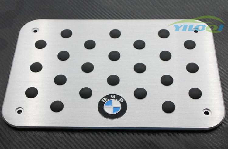 Thick aluminum floor carpet mat pedal plate for bmw m3 m5 m6 x1 x3 x5 x6 z4 z8