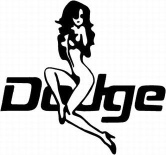 *dodge girl* vinyl decal/sticker , dodge, mopar, automotive, truck, car