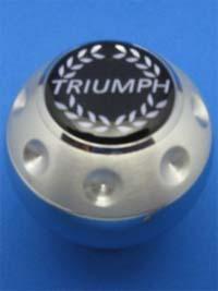 Triumph spitfire tr3 tr4 tr5 tr6 tr7 wreath logo aluminum gear shift knob #212