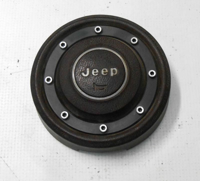 Buy JEEP CJ WRANGLER CHEROKEE WAGONEER HORN BUTTON STEERING WHEEL PAD