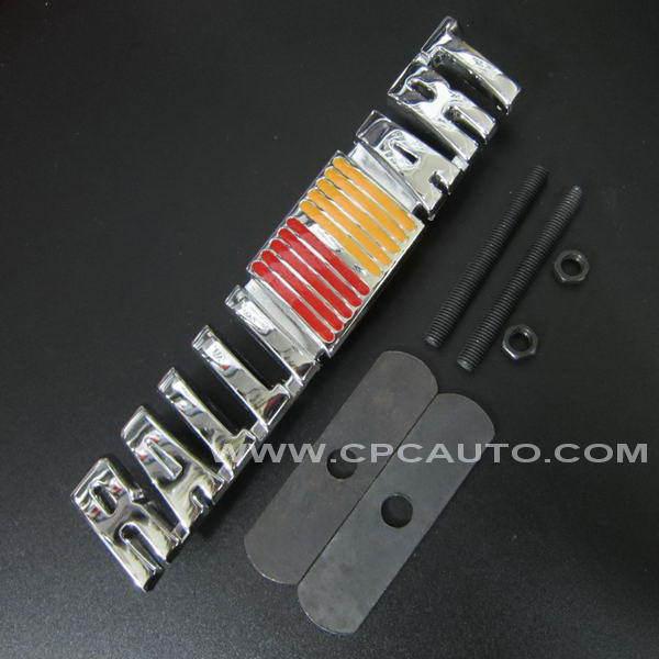 Car truck front grill grille fender hood metal emblem badge ralliart mitsubishi