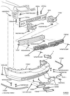 3w1z17c829aa strip rubber 03 04 05 06 07 08 09 town car