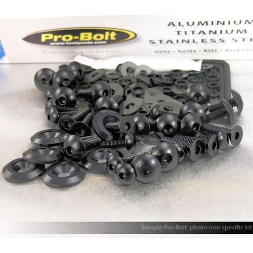 Buy Pro Bolt Fairing Aluminum Bolt Kit Black FYA284BK in South