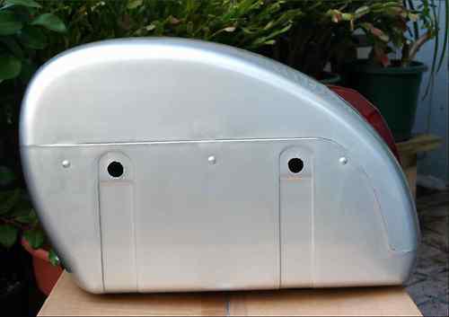 LN Silver Motorcycle Hard Saddlebags with Clear Lens, US $124.95, image 4