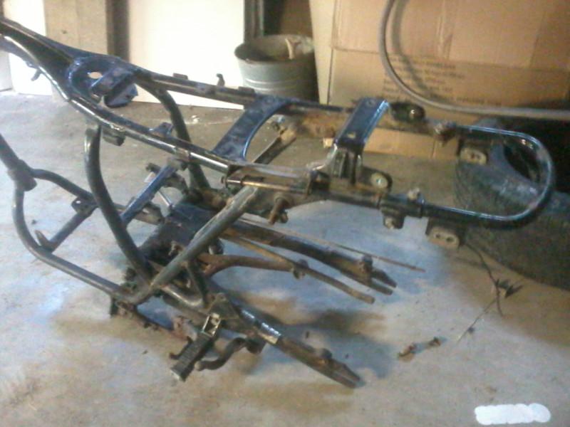 1976 honda cb360 frame, swingarm, rear brake lever, triple clamps, kickstands...