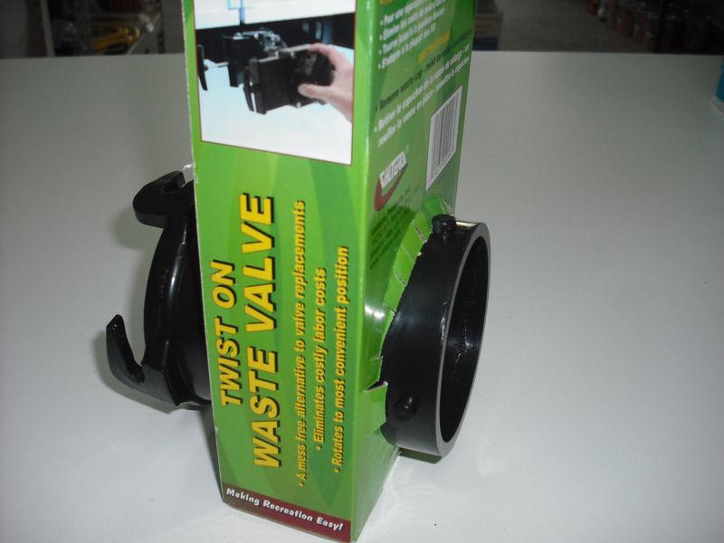 Rv - motorhome / twist on waste valve addition - replacement - ez install !!