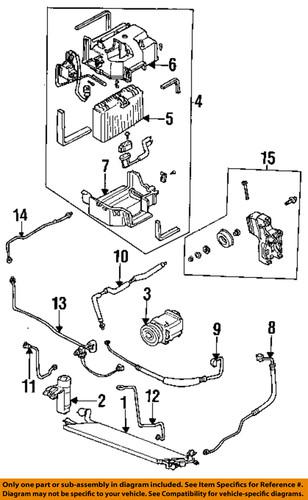 Mazda oem fd0461468a a/c condenser, compressor & lines-pipe