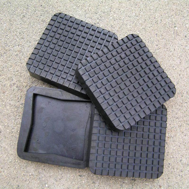 Square rubber arm pads for bendpak/ danmar 2-post car lift- new set of 4! 
