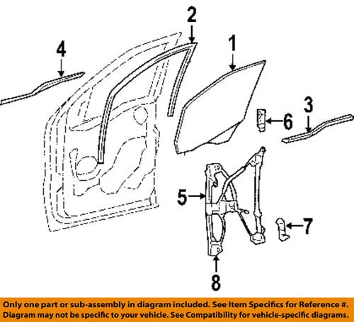 Ford oem 6l3z1821452a door moulding-belt molding