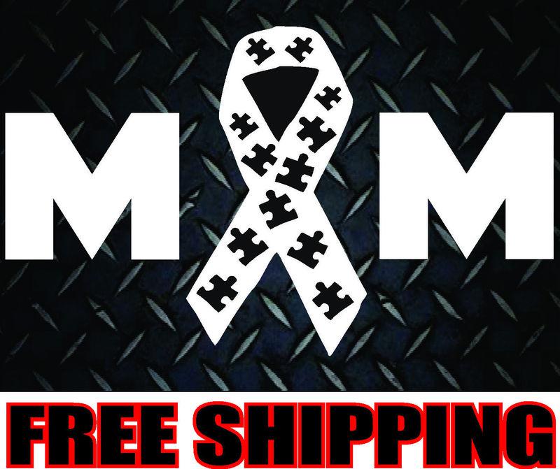 Buy Mom Autism Ribbon* vinyl decal sticker Truck car CHILD family kids