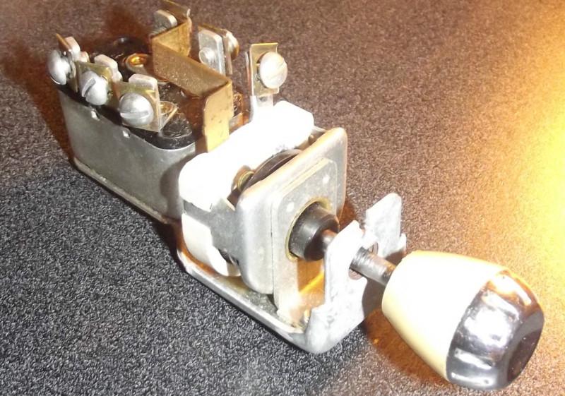 1954 1955 lincoln - headlight switch & knob oem 54 55 classic vintage