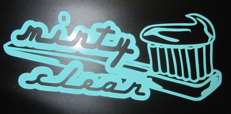  minty clean toothbrush racing jdm vinyl car decal sticker drift choose color